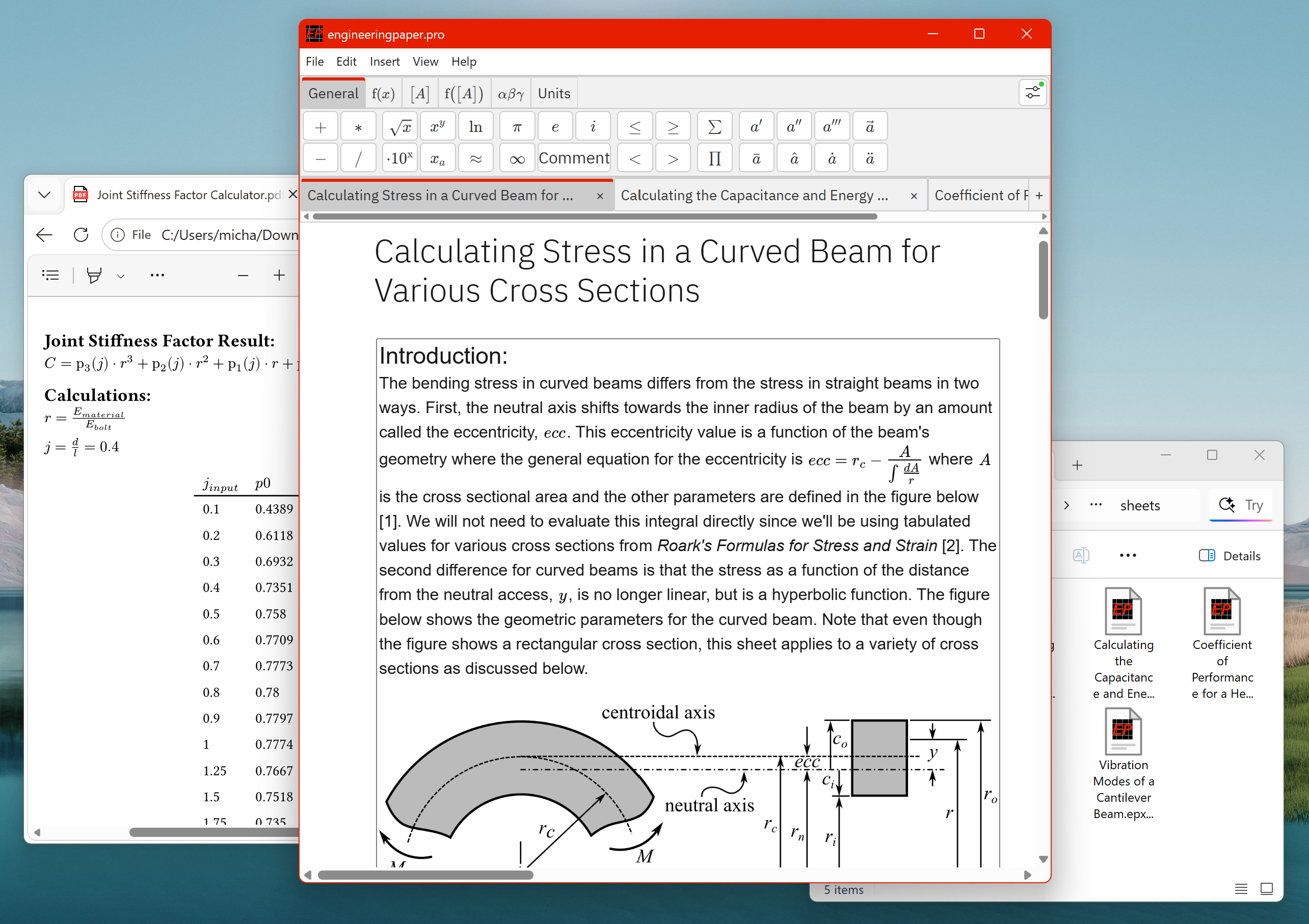 EngineeringPaper.pro Desktop Application Interface